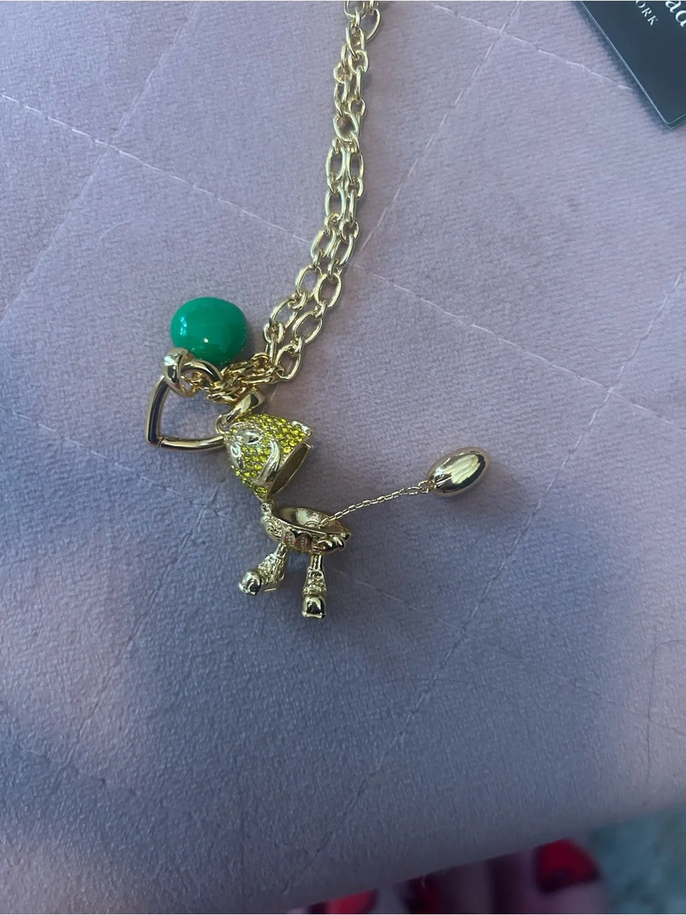 Kate Spade peanut m&m necklace